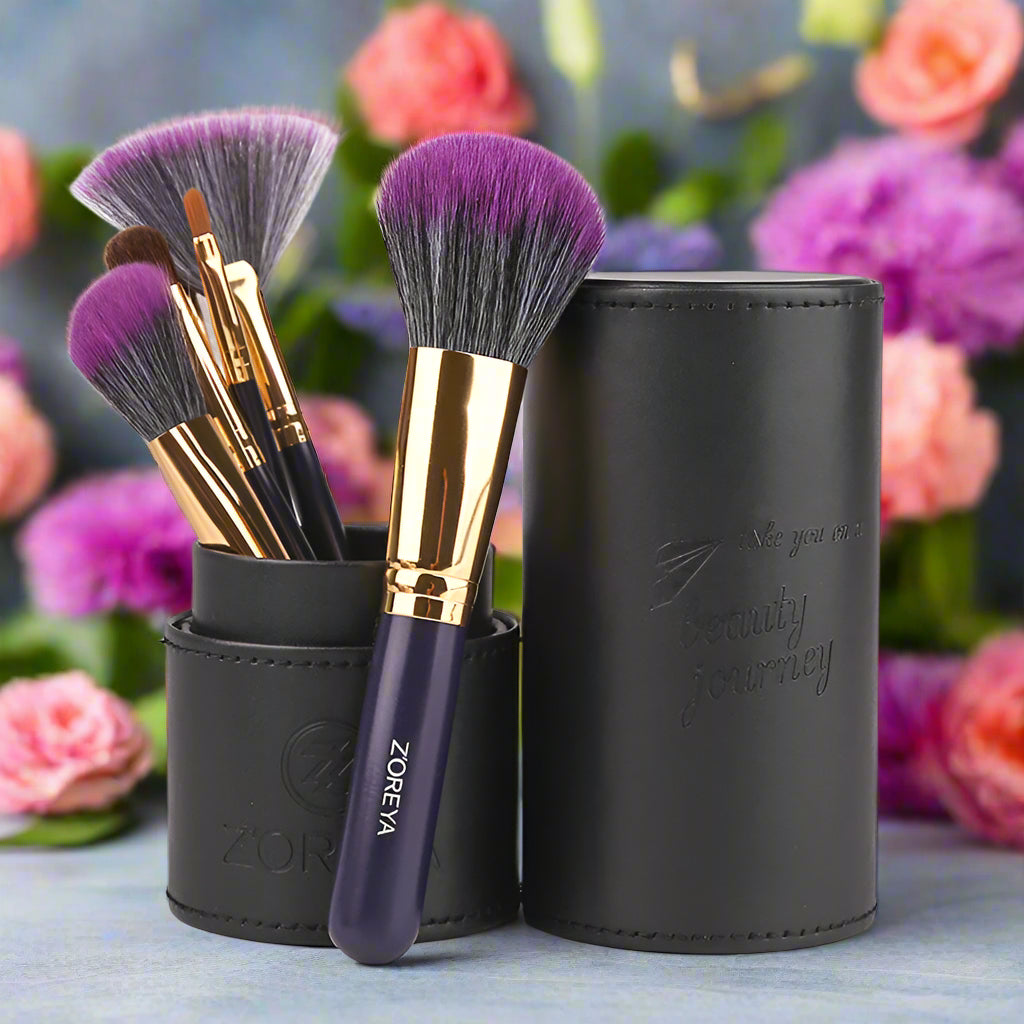Zoreya 7-Piece Makeup Brush Set – Your Daily Glow’s Stunning Sidekick