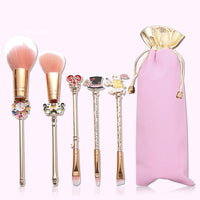 5-Piece Magical Rose Gold Makeup Brush Kit – Enchant Your Glo