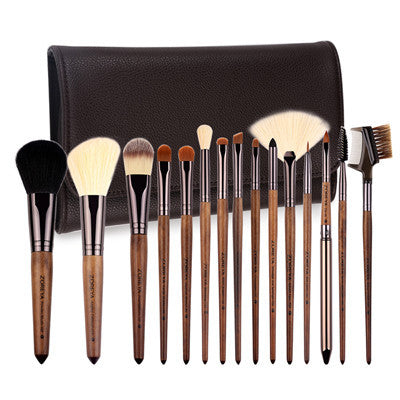 Walnut Handle Makeup Brushes