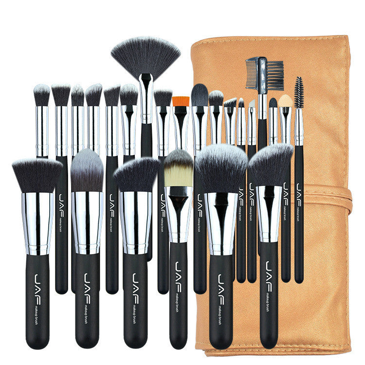 JAF Makeup Brush Set bristles – silver ion-infused for 99.9% bacteria reduction