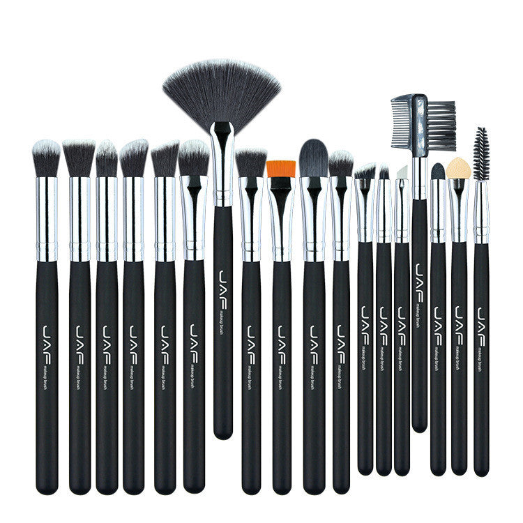 JAF 24-Piece Brush Set laid out – pro-perfected makeup brushes for all products