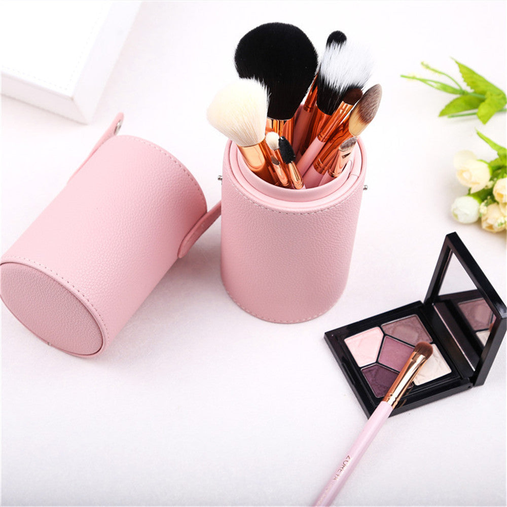 Luxe rose gold finish on Zoreya Brushes.