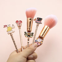 5-Piece Magical Rose Gold Makeup Brush Kit – Enchant Your Glo