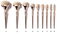 Rose gold handle of Iconic HD Blend Brush.