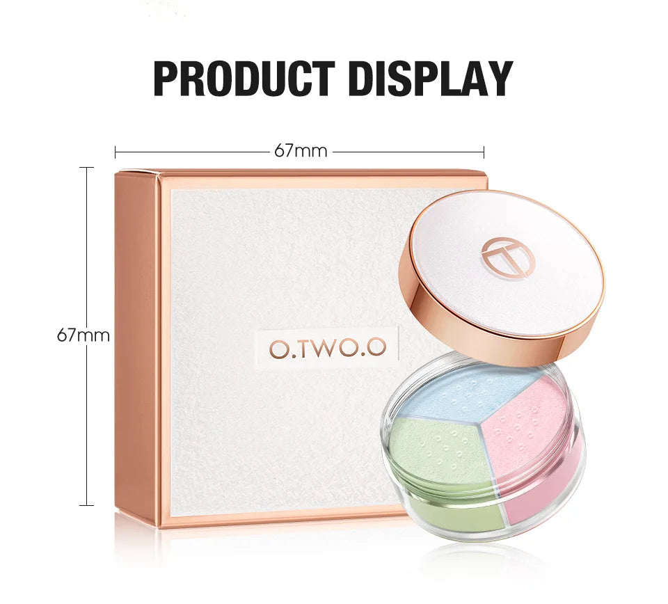 O.TWO.O 3-in-1 Loose Powder Face Powder
