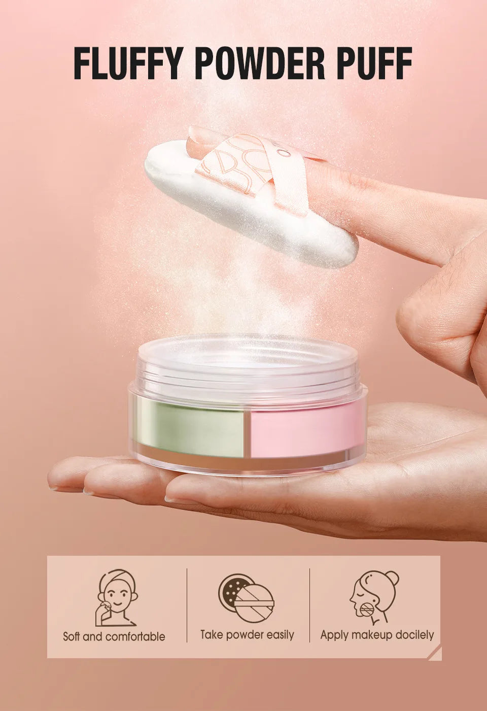 O.TWO.O 3-in-1 Loose Powder Face Powder