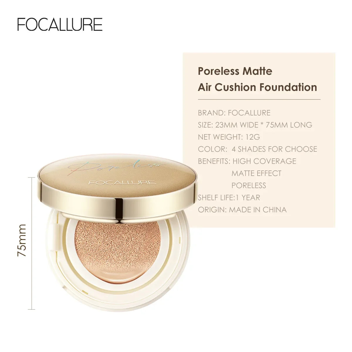 FOCALLURE Waterproof Matte Air Cushion BB & CC Cream – Your Face’s Fierce Fix
