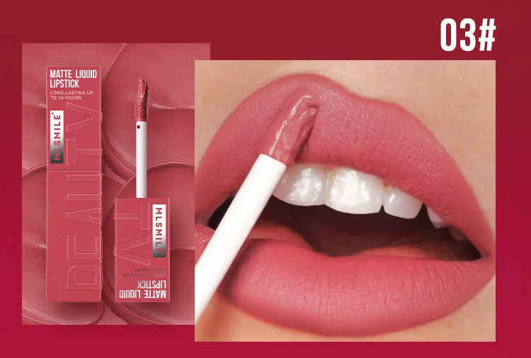 MLSMILE 6-Color Non-Stick, Waterproof, Long-Lasting Liquid Lip Glow
