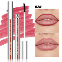 Matte finish on lips with Matte Lip Tattoo Liner.