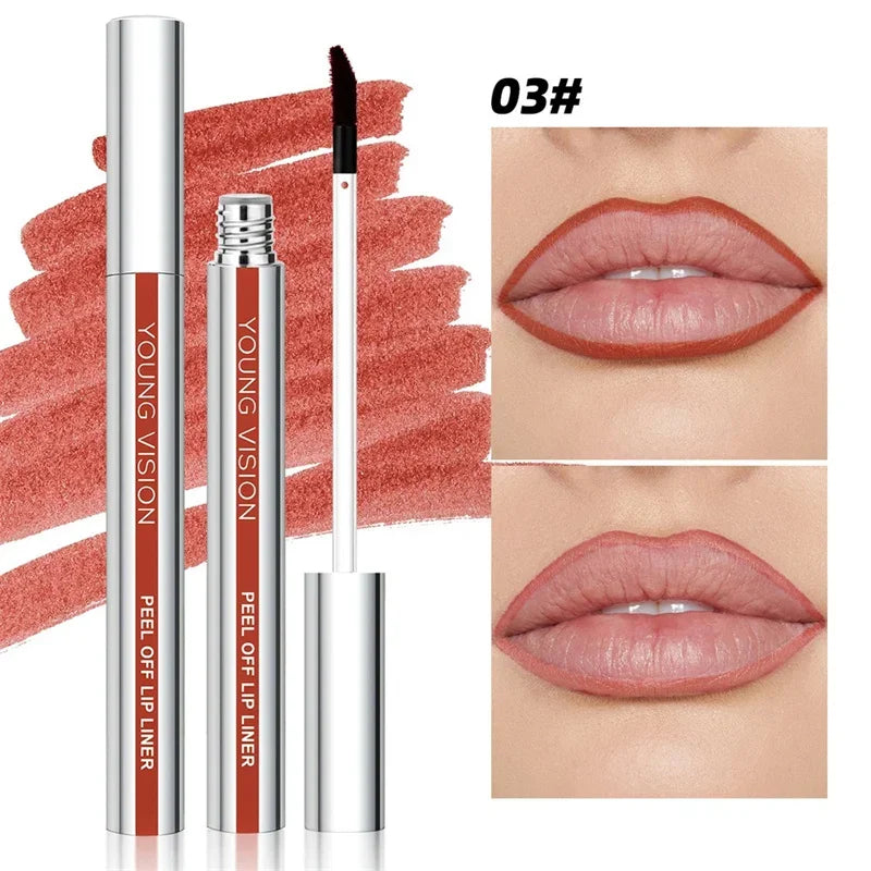 Transfer-resistant Matte Lip Tattoo Liner look.