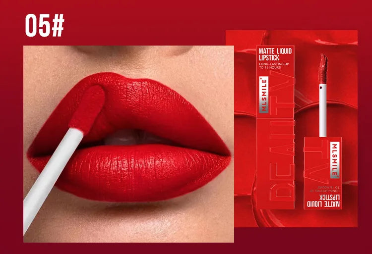 MLSMILE 6-Color Non-Stick, Waterproof, Long-Lasting Liquid Lip Glow