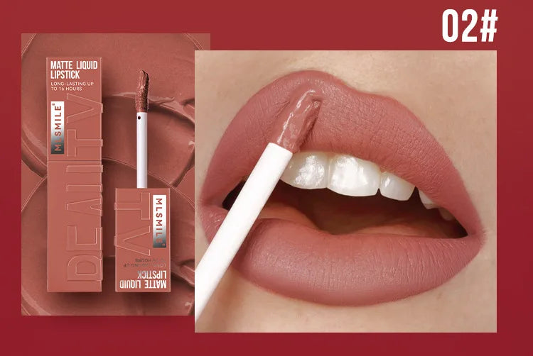 MLSMILE 6-Color Non-Stick, Waterproof, Long-Lasting Liquid Lip Glow