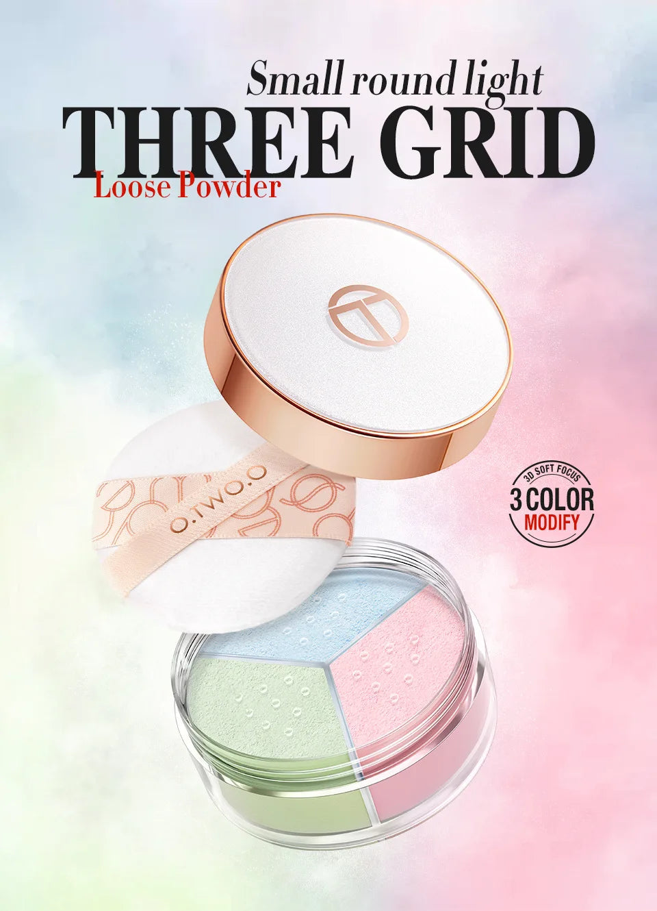 O.TWO.O 3-in-1 Loose Powder Face Powder