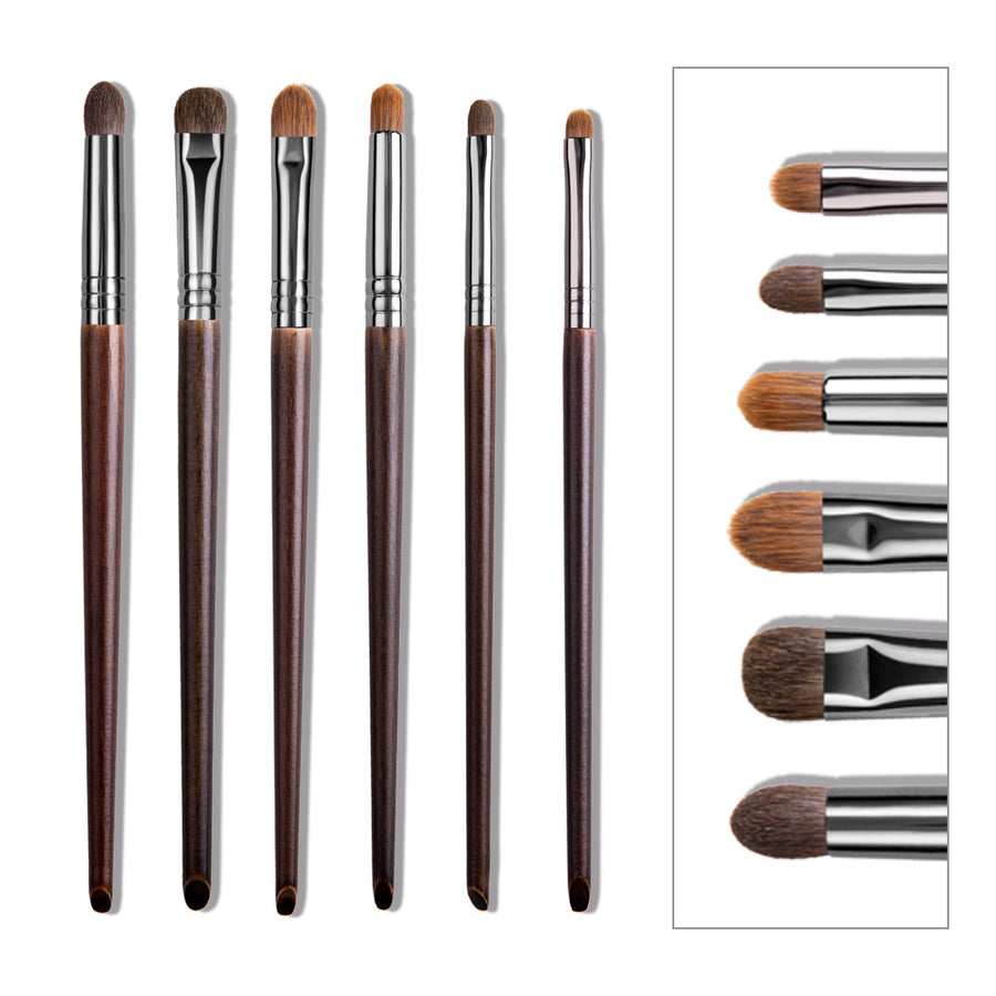 Handcrafted Solid Wood Handle Wool Makeup Brushes – Artistry in Every Sweep - Beauty Unstoppable Makeup Brush Set