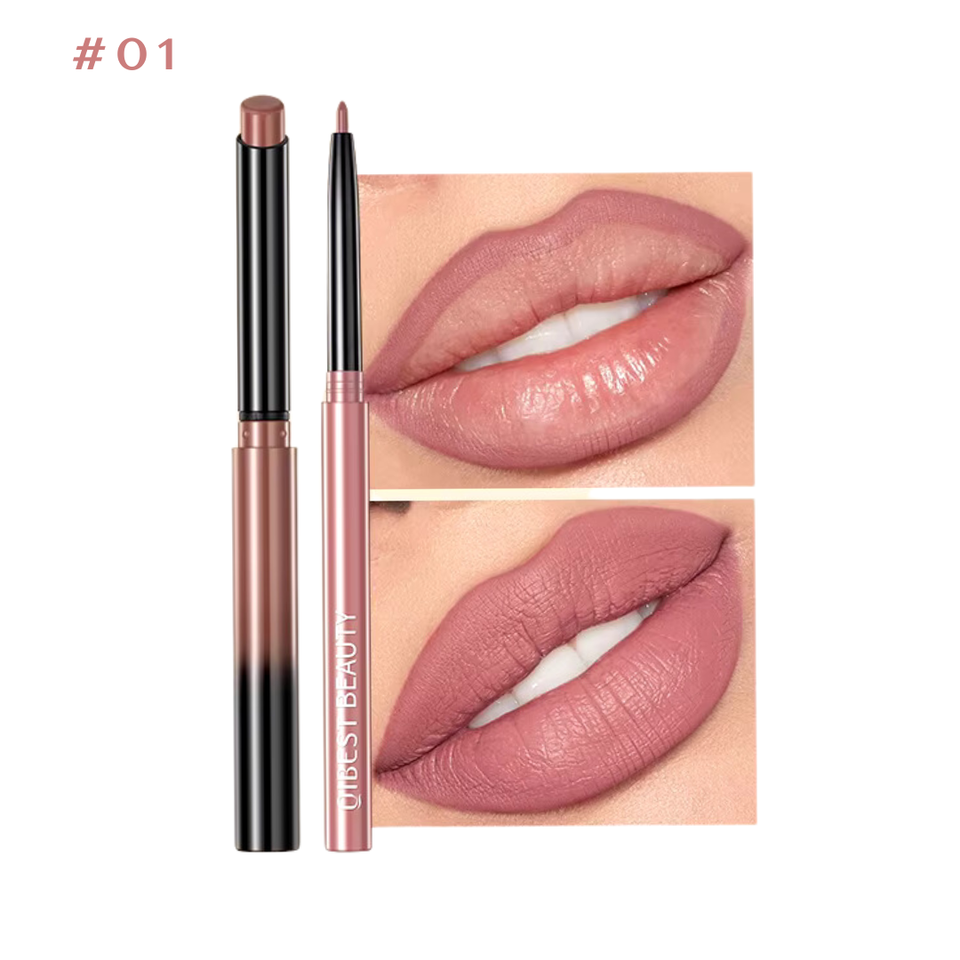 QIBEST Lipstick Pencil Waterproof matte