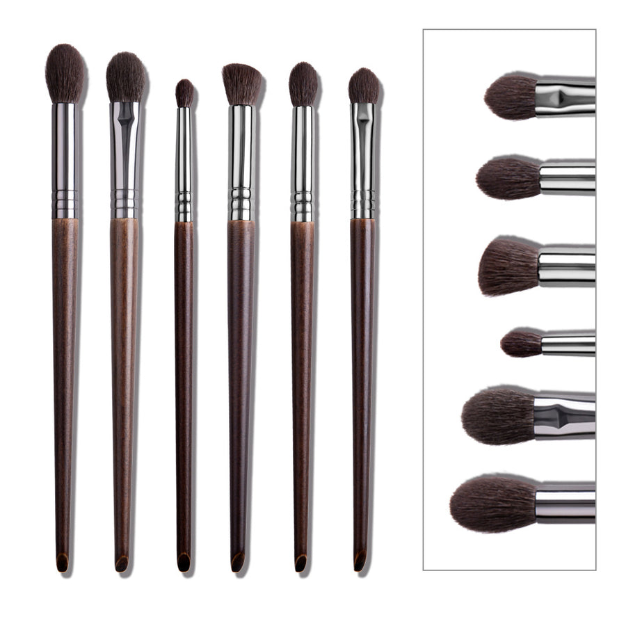 Handcrafted Solid Wood Handle Wool Makeup Brushes – Artistry in Every Sweep - Beauty Unstoppable Makeup Brush Set