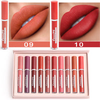 CmaaDu 10 Piece Luxury Matte Lipstick Set