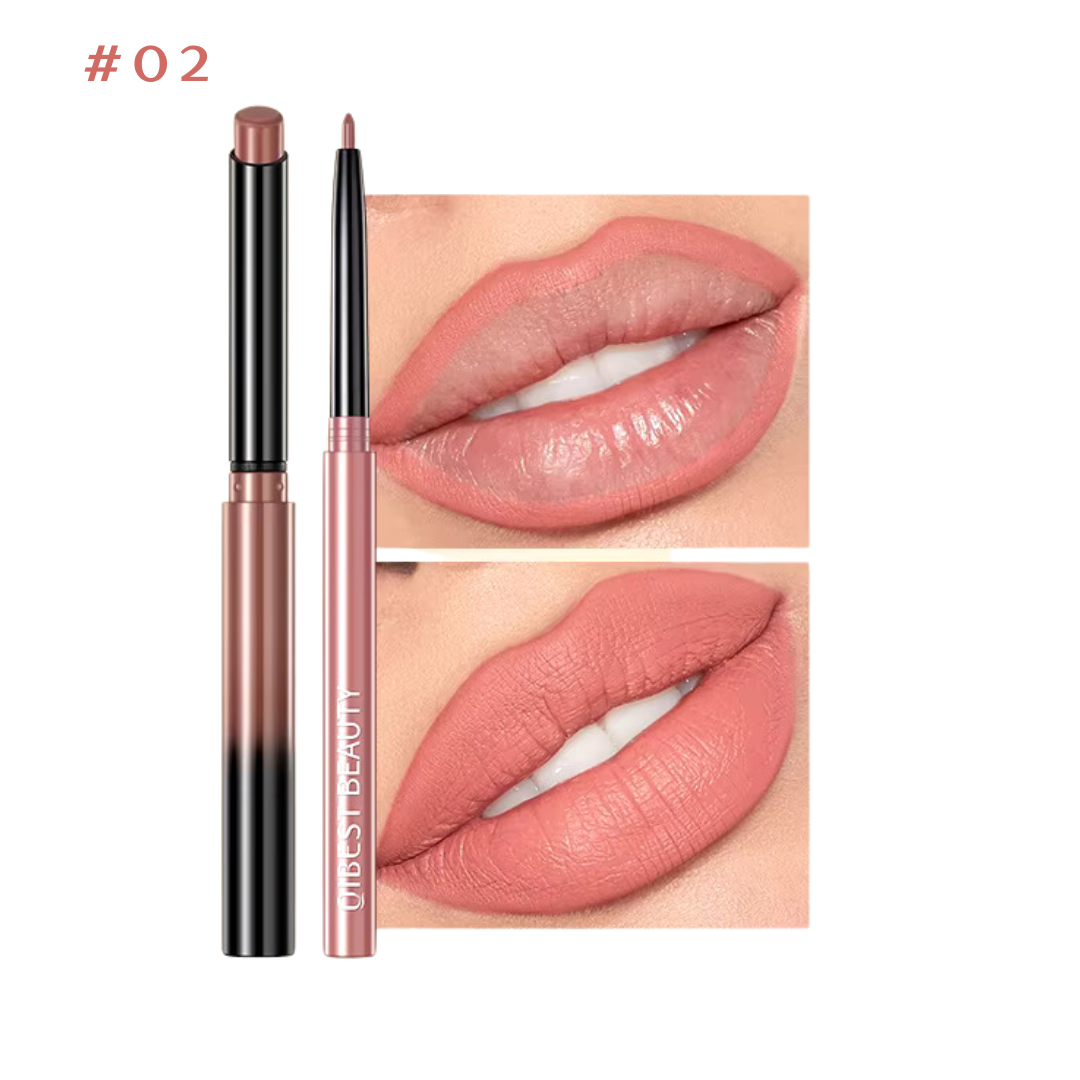 QIBEST Lipstick Pencil Waterproof matte