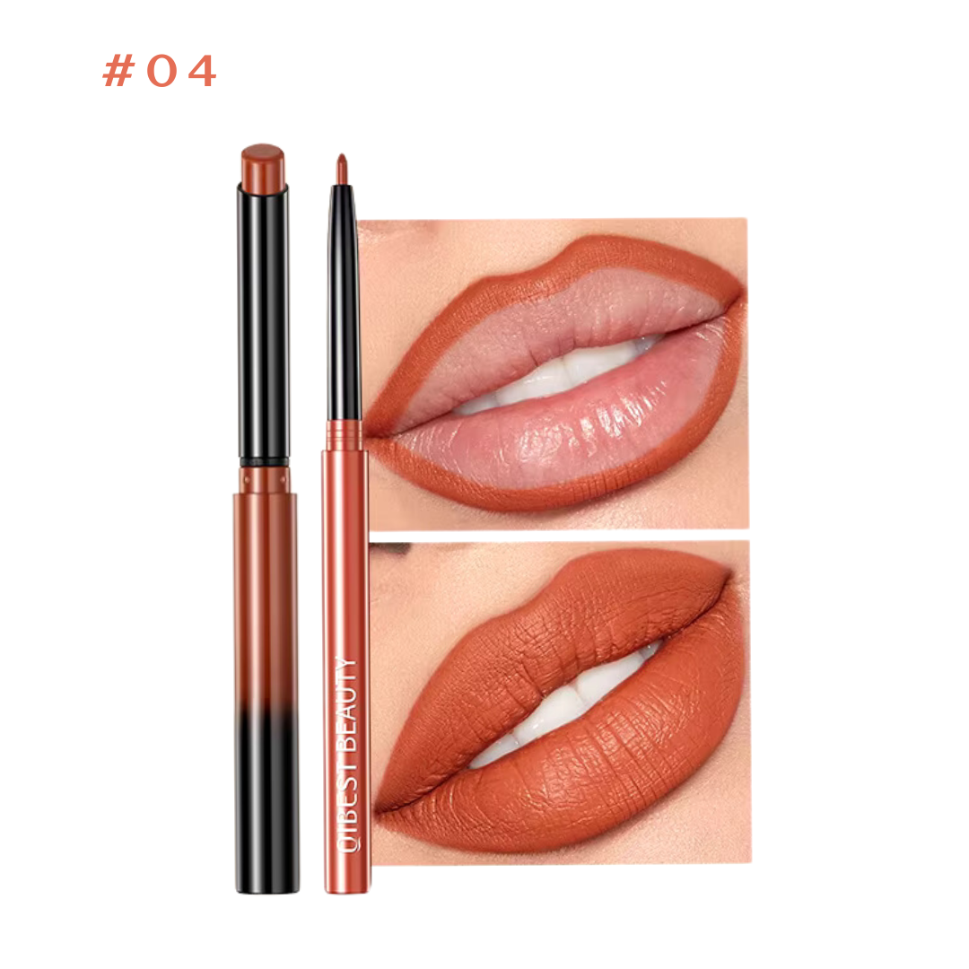 QIBEST Lipstick Pencil Waterproof matte