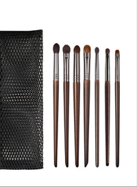 Handcrafted Solid Wood Handle Wool Makeup Brushes – Artistry in Every Sweep