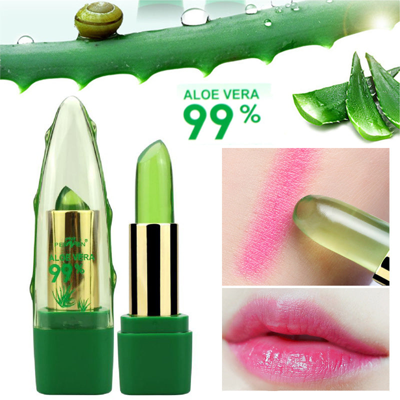 Lips with Identity Sheer Aloe Vera Lipstick – aloe vera color-changing glow"