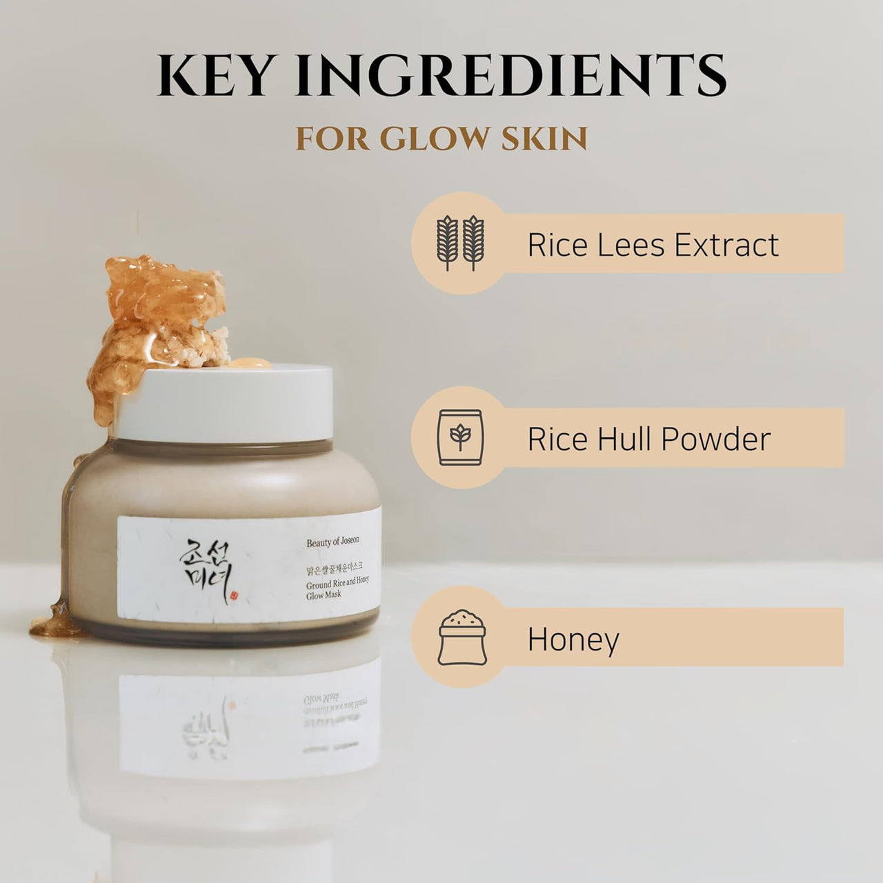 Ground Rice and Honey Glow Mask Korean Skin Care