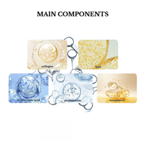 Bio Collagen Deep Hydration Mask ingredients – niacinamide, collagen, and hyaluronic acid glow