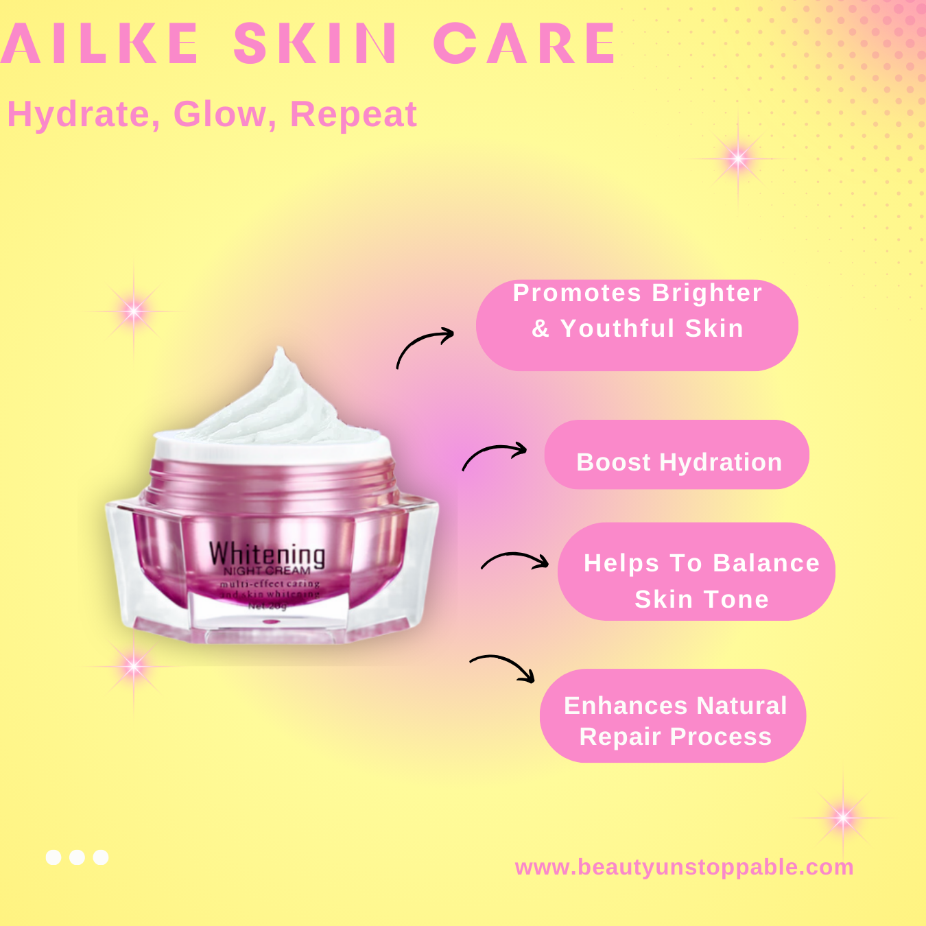 AILKE Double Whitening Serum-Cream Product Line