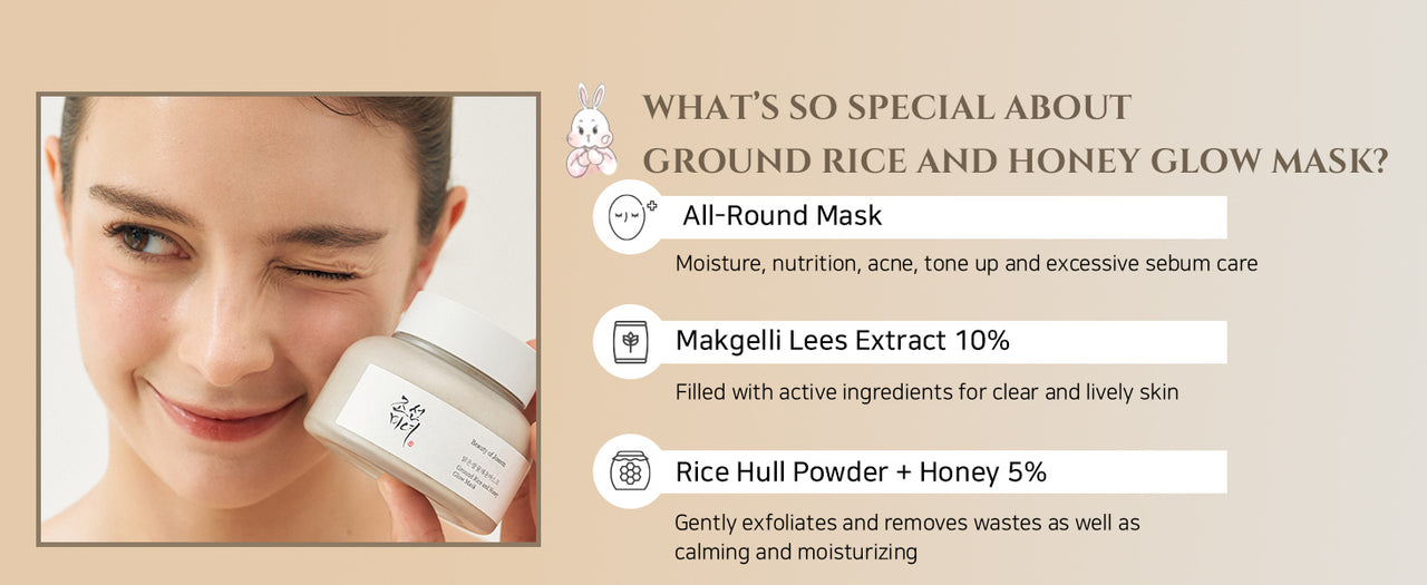 Ground Rice and Honey Glow Mask Korean Skin Care