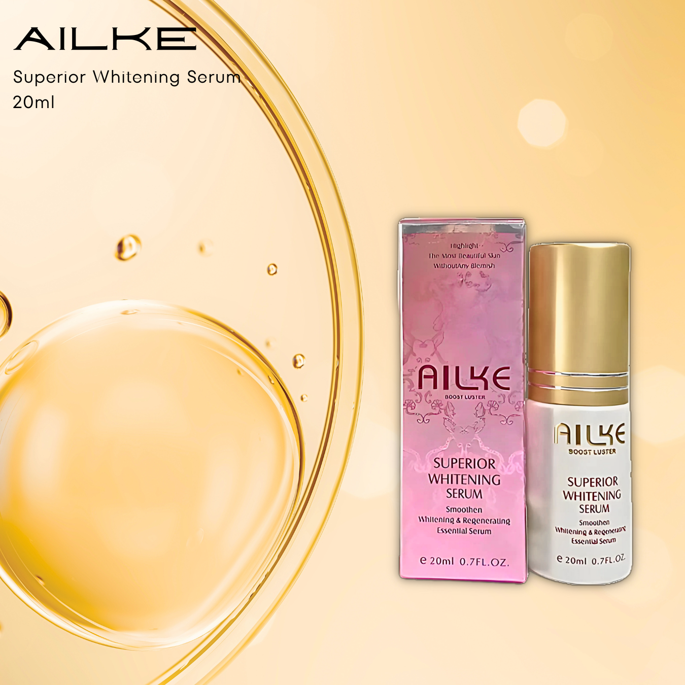 AILKE Double Whitening Serum-Cream Product Line