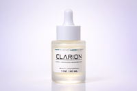 Clarion skincare dropper bottle on a white background