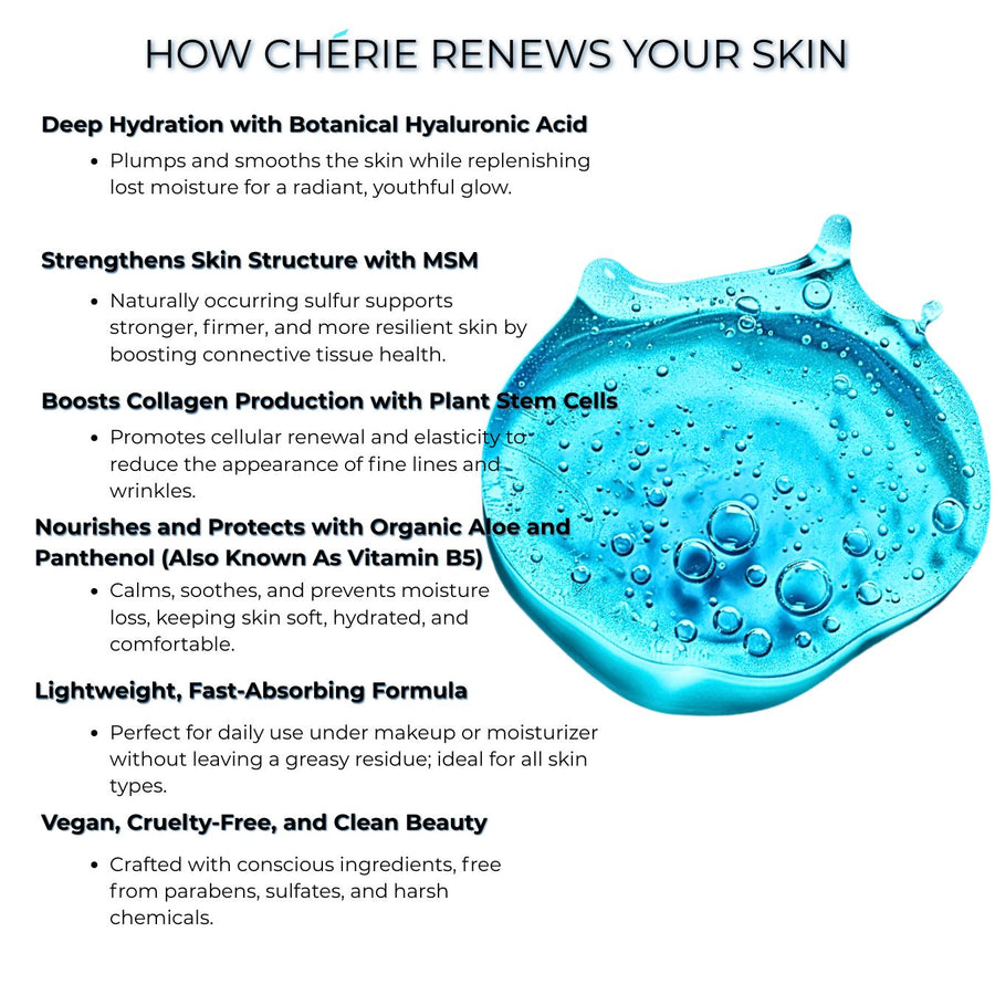 CHÉRIE Firming and Glow Activation Serum – Hydrate, Plump, Renew - Beauty Unstoppable Anti-Aging Serum
