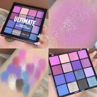 ULTIMATE 16-Color Eyeshadow Palette - Matte, Glitter & Pearlescent Shimmer