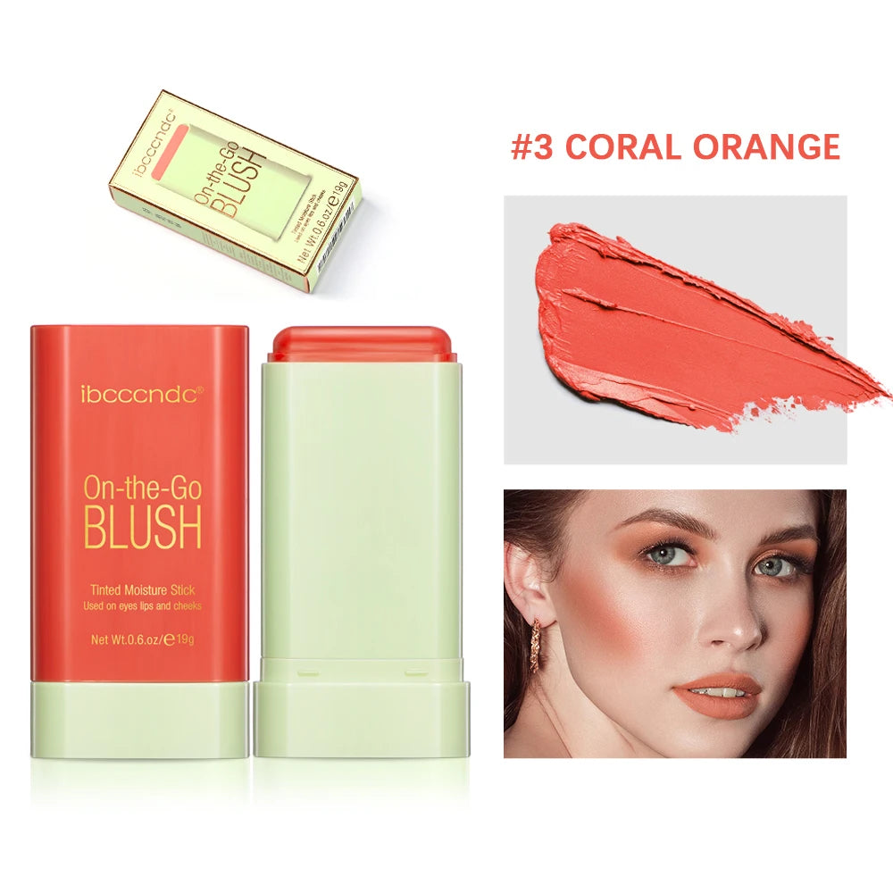 On-The-Glow Blush Stick – Creamy Multi-Use Glow for Cheeks, Lips, Eyes