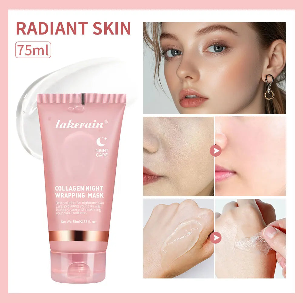 Radiant finish with Lakerain Night Mask.