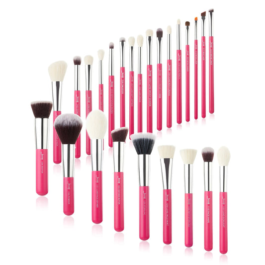 25-Piece Pink Makeup Brush Set - Beauty Unstoppable