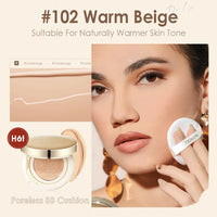 Applying FOCALLURE Waterproof BB & CC Cream – hydrating matte foundation for even tone