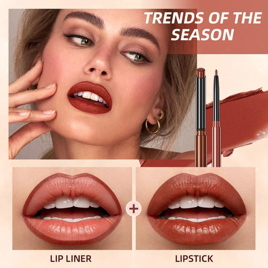 QIBEST Lipstick Pencil Waterproof matte