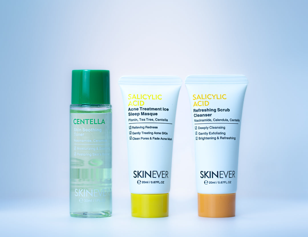 SKINEVER 3-Piece Acne Care & Hydration Set