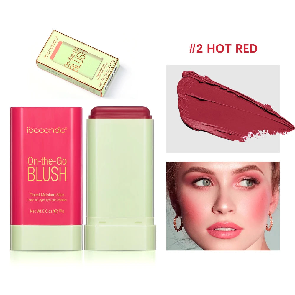 On-The-Glow Blush Stick – Creamy Multi-Use Glow for Cheeks, Lips, Eyes