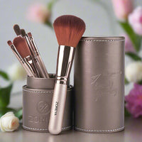 rich auburn frosted bristles with aluminum handles
