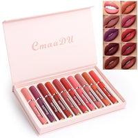 CmaaDu 10 Piece Luxury Matte Lipstick Set