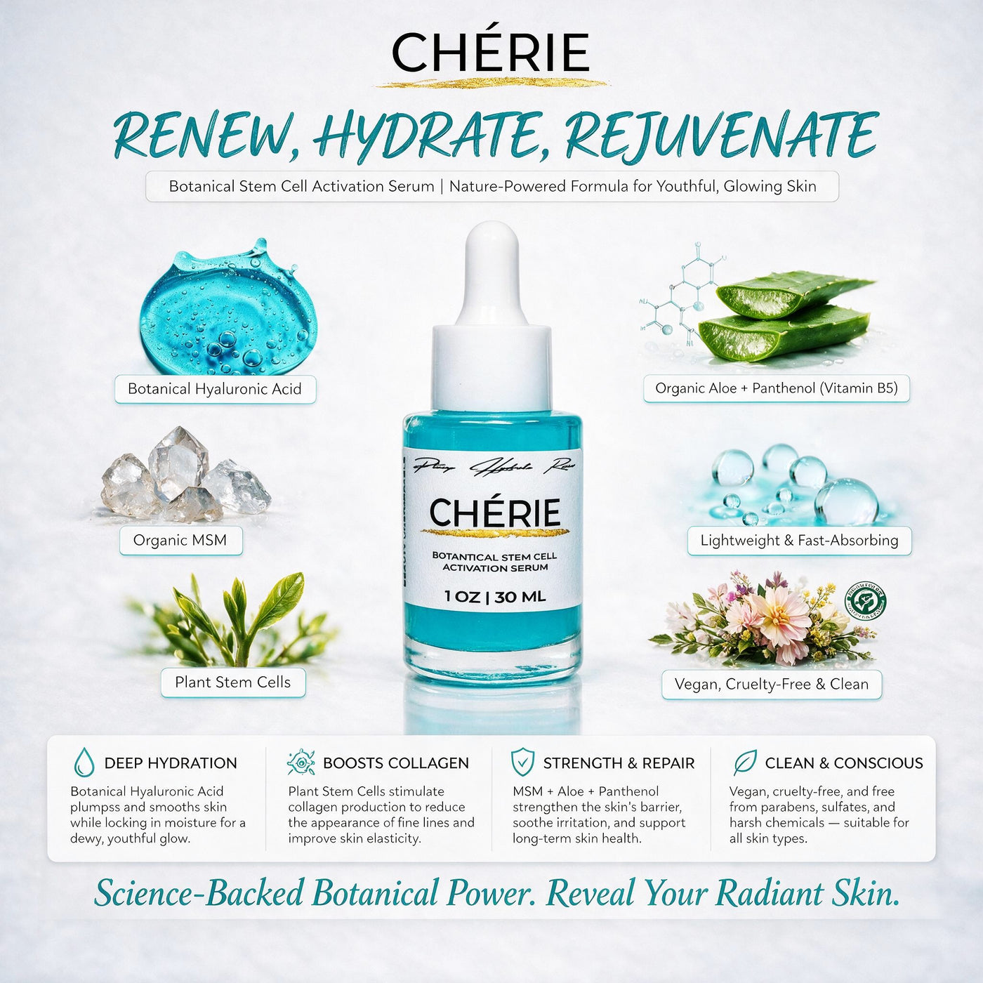 CHERIE - Botanical Stem-Cell Activation Serum — view 4